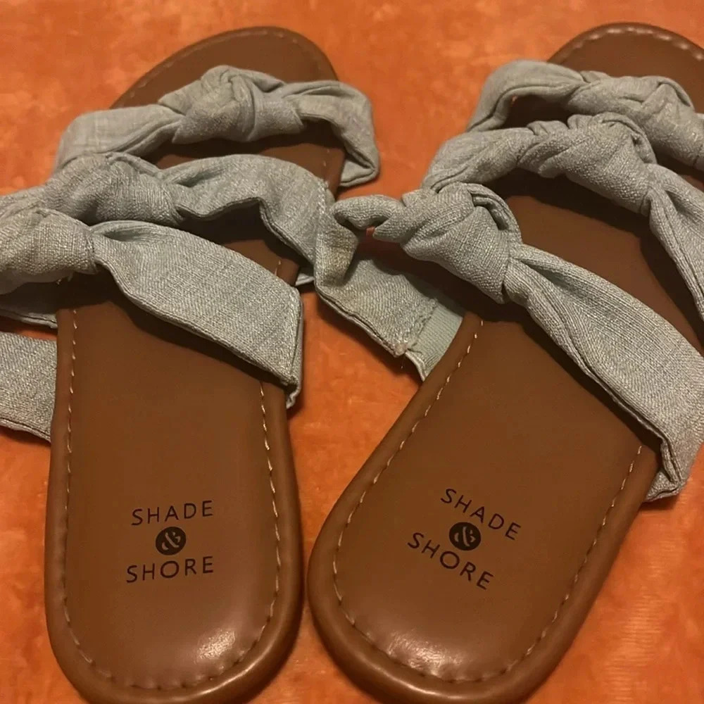 Shade & Shore bow detail sandals 7​ - Picture 2 of 4
